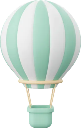Balloon 3 D Illustration Of Travel Equipment 3D Icon