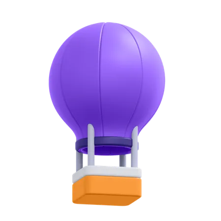 An Icon Of Hot Air Balloon 3D Icon