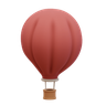 3ds of hot-air-balloon