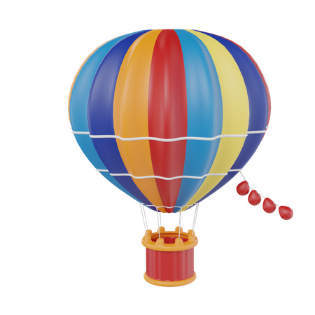 Hot Air Balloon  3D Icon