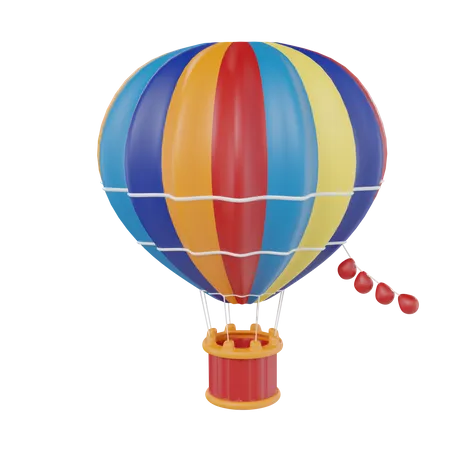 Hot Air Balloon  3D Icon