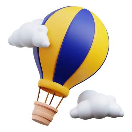 Hot Air Balloon  3D Icon