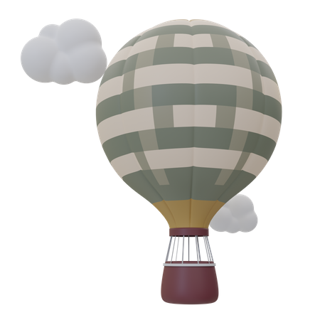 Hot Air Balloon  3D Icon