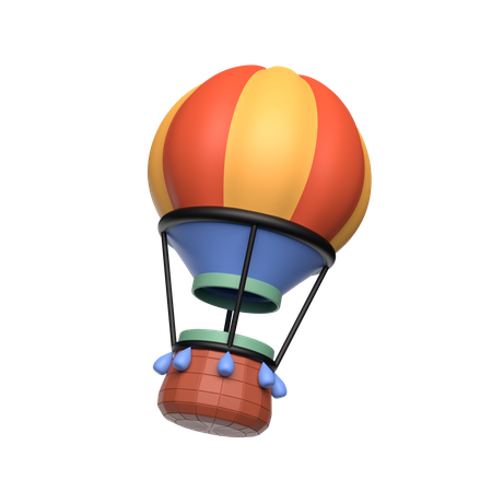 Hot Air Balloon  3D Icon