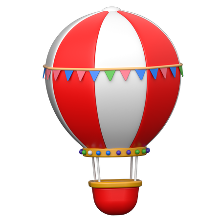 Hot Air Balloon  3D Icon