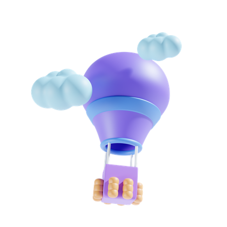 Hot Air Balloon  3D Icon