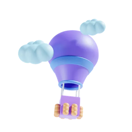 Hot Air Balloon  3D Icon