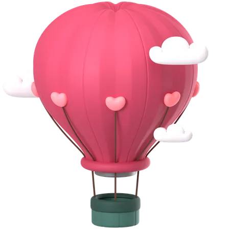 Hot Air Balloon  3D Icon