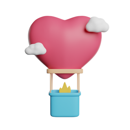 Hot Air Balloon  3D Icon