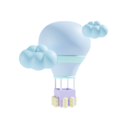 Hot Air Balloon  3D Icon