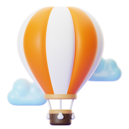 HOT AIR BALLOON  3D Icon