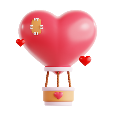 Hot Air Balloon  3D Icon