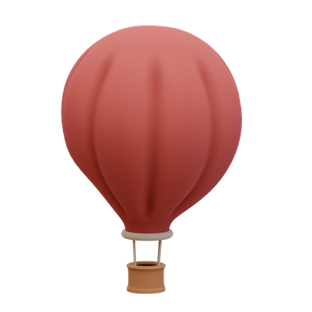 Hot Air Balloon  3D Illustration