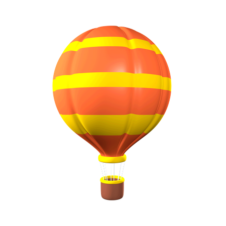 Hot Air Balloon  3D Illustration