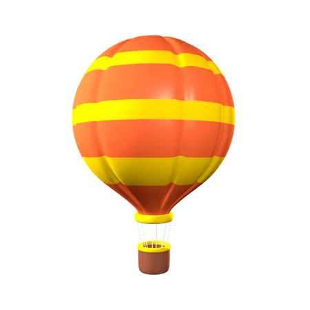 Hot Air Balloon  3D Illustration