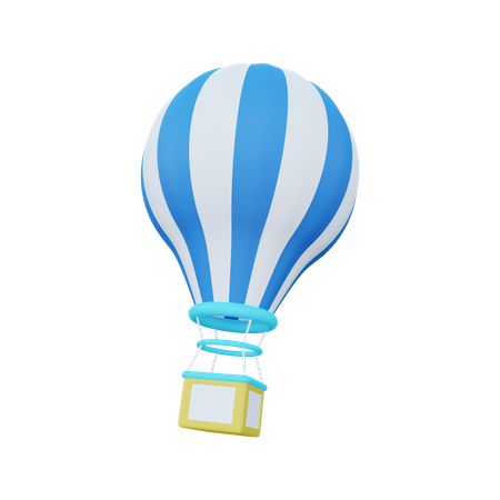 Hot Air Balloon  3D Illustration