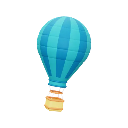 Hot Air Balloon  3D Illustration