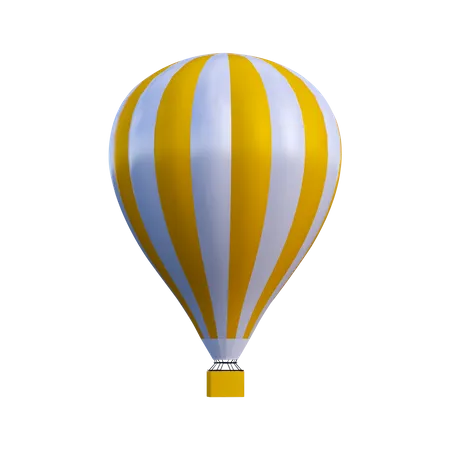 Hot Air Balloon  3D Illustration