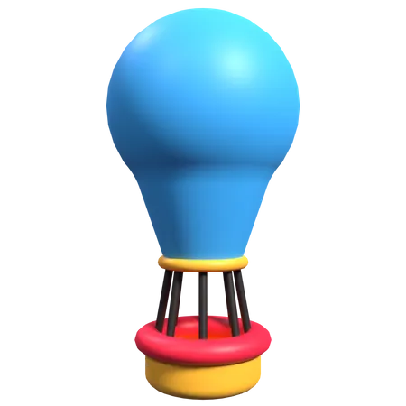 Hot Air Balloon  3D Illustration