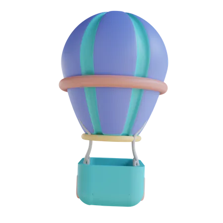 Hot Air Balloon  3D Illustration