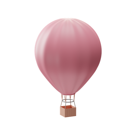 Hot Air Balloon  3D Illustration