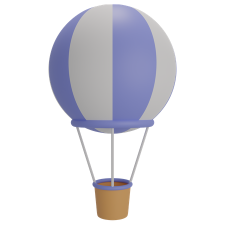 Hot Air Balloon  3D Illustration