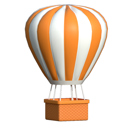 Hot Air Balloon  3D Illustration