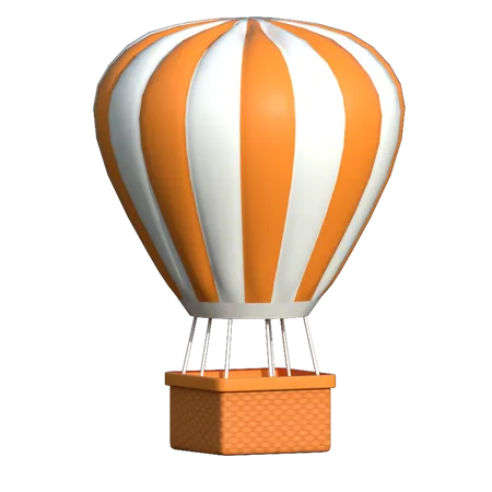 Hot Air Balloon  3D Illustration