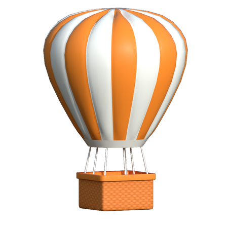 Hot Air Balloon 3D Illustration