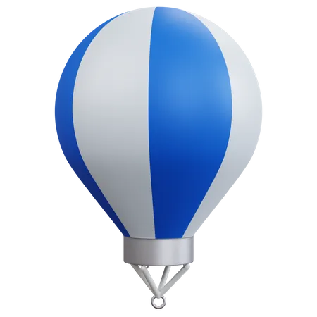 3 D Rendering Empty Air Balloon Isolated 3D Icon