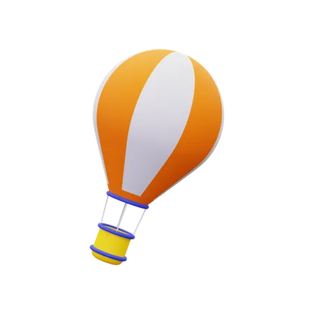 3 D Hot Air Balloon Icon 3D Icon