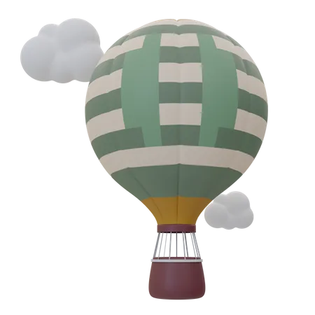 Hot Air Balloon 3 D Icon 3D Icon