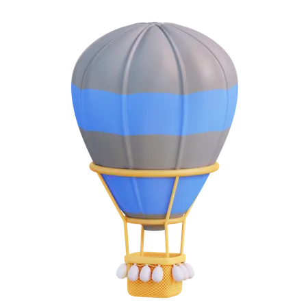 3 D Illustration Hot Air Balloon 3D Icon