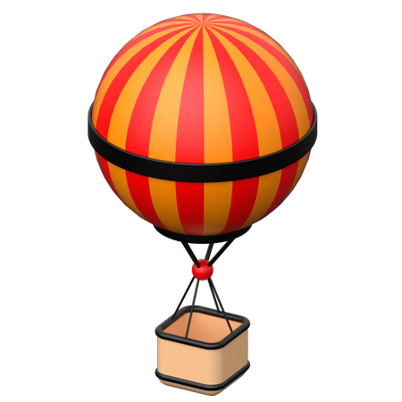 Hot air balloon  3D Icon