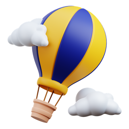 Hot Air Balloon  3D Icon