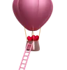 Hot Air Balloon With Heart