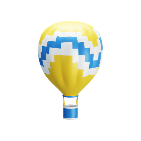 熱気球  3D Icon