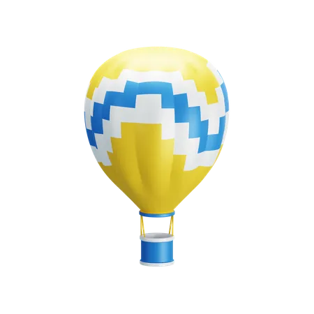 熱気球  3D Icon