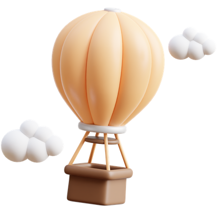 Hot Air Baloon  3D Icon
