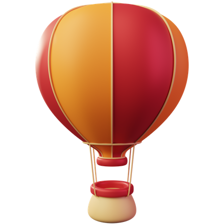 Hot Air Baloon  3D Illustration