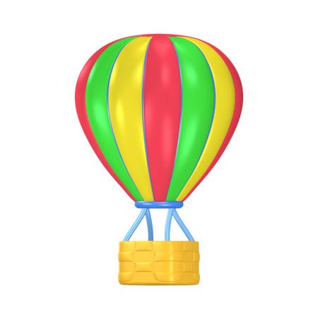 Hot Air Baloon 3D Illustration