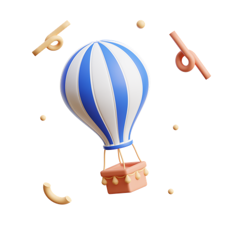 Hot Air Baloon 3D Icon