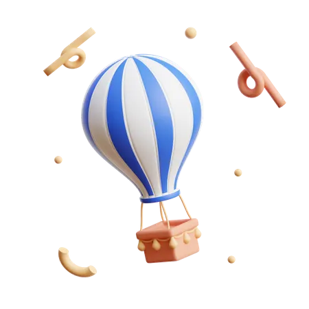 Hot Air Baloon 3D Icon