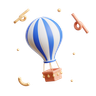 3ds for parachute ballon