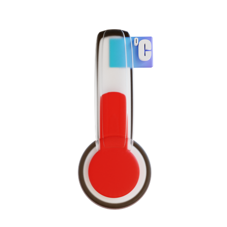 Hot Air Temperature  3D Icon