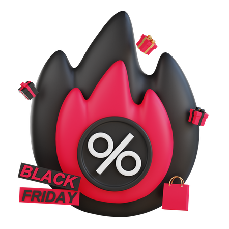 Hot black friday sale  3D Icon