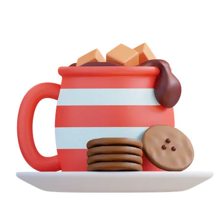 3 D Illustration Hot Chocolate 3D Icon