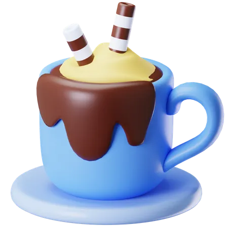 Hot Chocolate 3 D Illustration 3D Icon