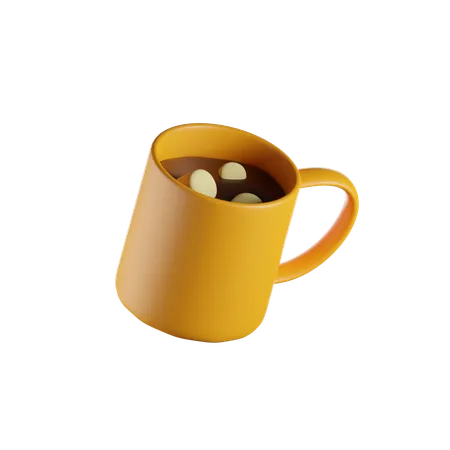 Hot Chocolate 3 D Render Isolated Images 3D Icon