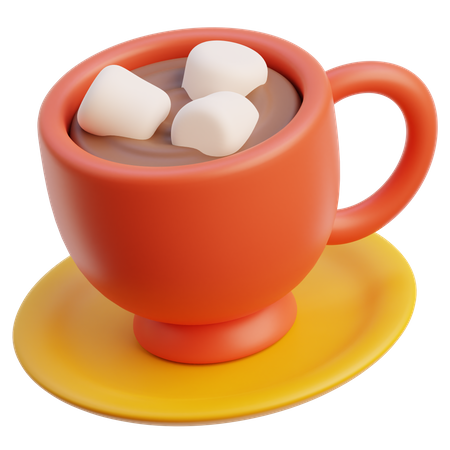 Hot Chocolate Drink  3D Icon